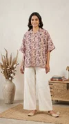 K 924 Vol 3 By Naisha Cotton Printed Ladies Kaftan Style Shirt Tops 
